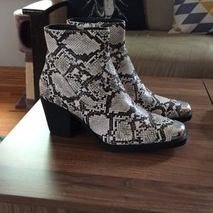 Nasty Gal snakeskin boots